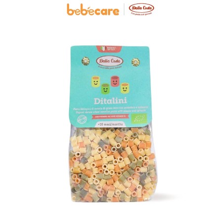 Organic Life (1080)-Nui Ống Ngắn Rau Củ Hữu Cơ Cho Bé 200g Dalla Costa Organic Baby Pasta Ditalini